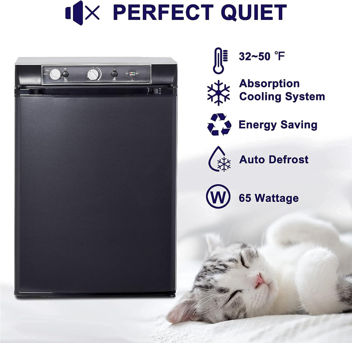Black 2.1 Cu.Ft Propane Refrigerator 3 Way X181