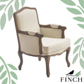 Cream Upholstered Accent Armchair R743649