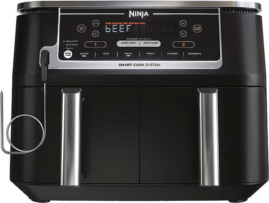 Open Box Ninja Foodi 10 Quart 6-in-1 DualZone Smart XL Air Fryer 2 - Grey M650