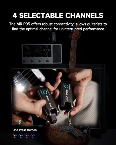 Wireless System Transmitter and Receiver for Electric Guitar U78697