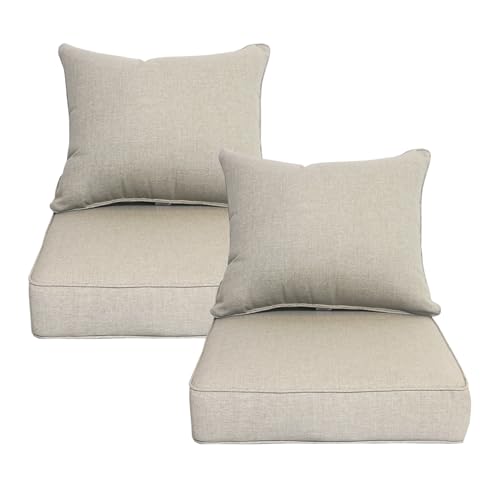 20"x42" Water-Proof Outdoor Dining Cushion Set of 1 with Handles & Ties A480602