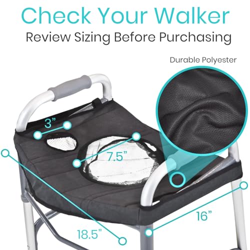 Walker Tray for Folding Standard Walkers with Basket O5639