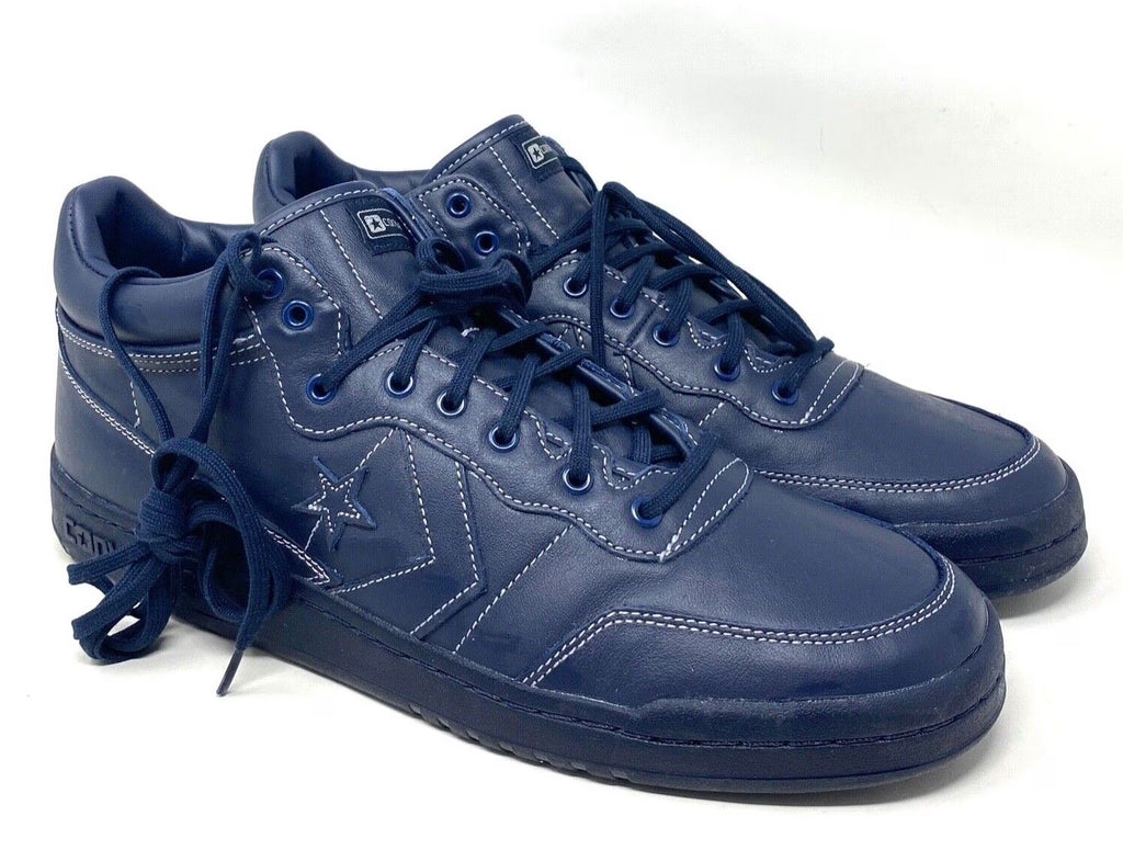 Navy Leather Mid Skate Shoes G10744
