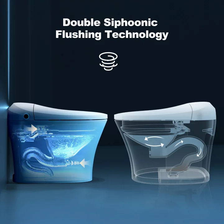 Smart Heated Bidet Toilet with Remote Control B608