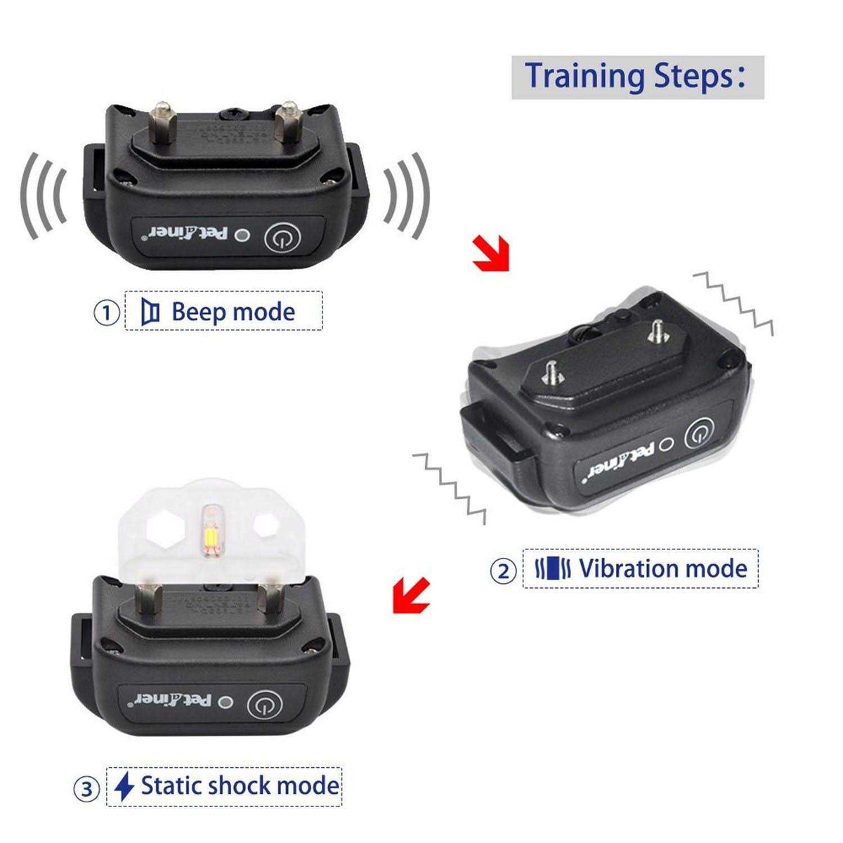 Waterproof Rechargeable 2 Dog Training Collar O74143