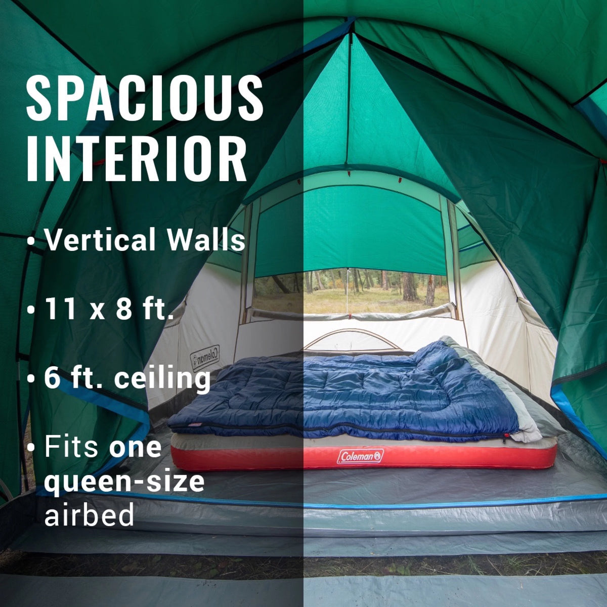 4-Person Cabin Tent with Screen Porch D967013