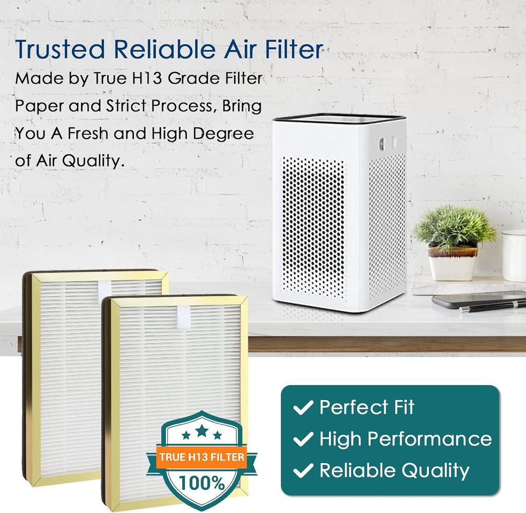 2 Set H13 True HEPA Replacement Filter S7228