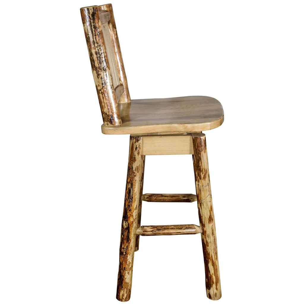 Counter Height Swivel Barstool with Back D3712