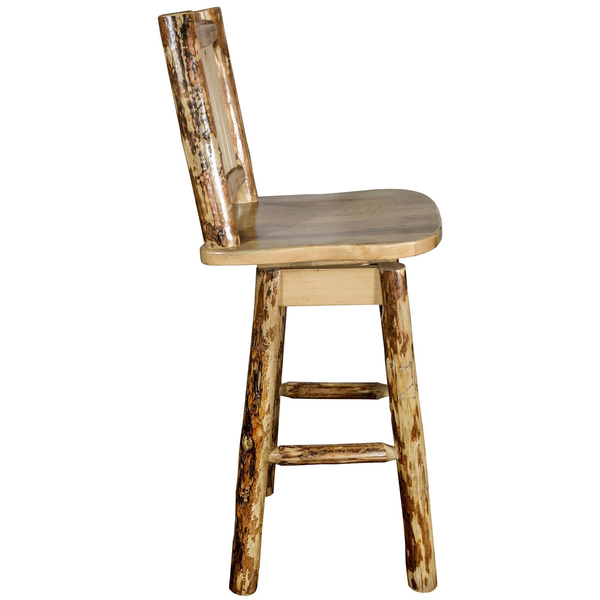 Counter Height Swivel Barstool with Back D3712