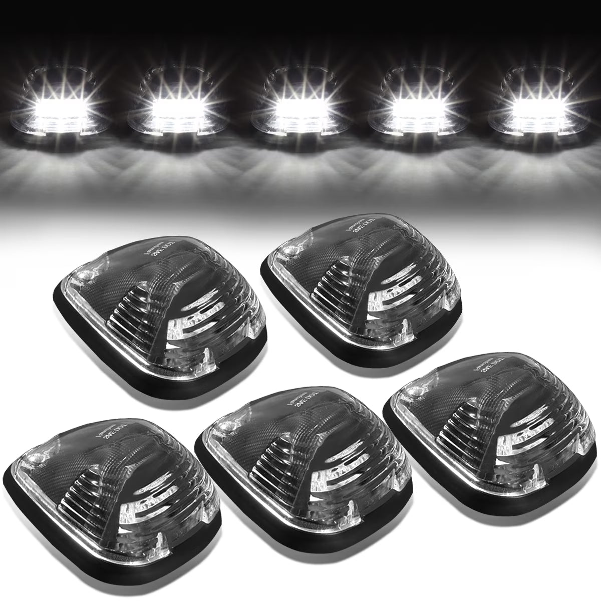 5 X LED Cab Roof Top Lights with Wiring Harness M44675