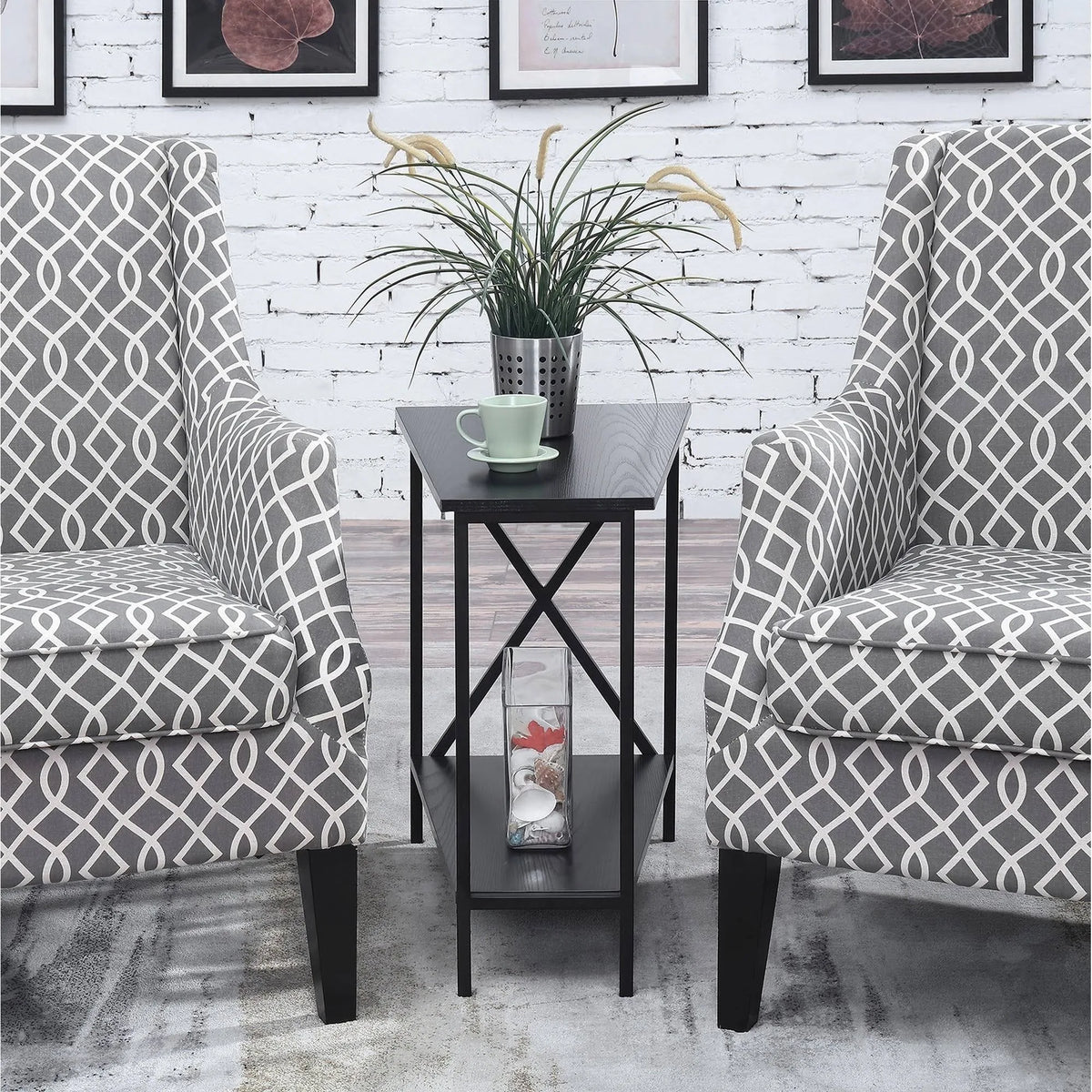 Weathered Grey Wedge End Table K379954