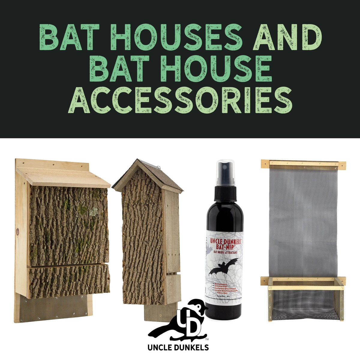 Rustic Handmade Bat House with Bat Attractant X907