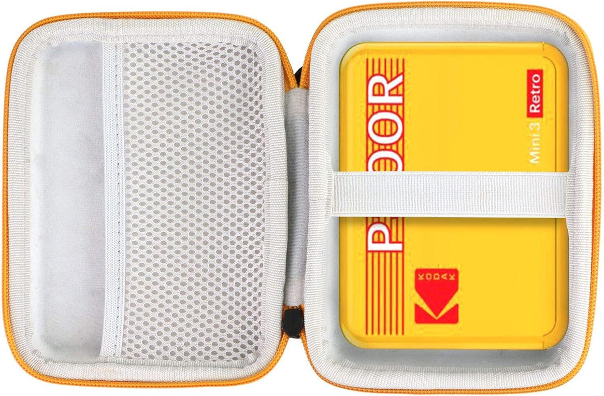 Hard Travel Case for Kodak Mini 3 Retro Instant Printer & Camera (Gray Zipper) I838