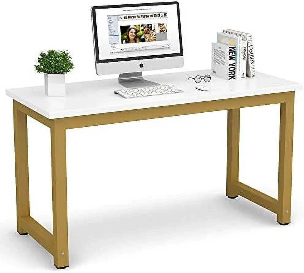 78.7 x 39.4 inch Walnut Black Computer Desk P44404