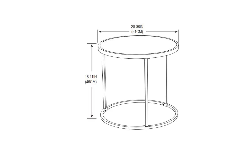 3-Piece Sofa & Nesting Table Set with Patio Cover J874
