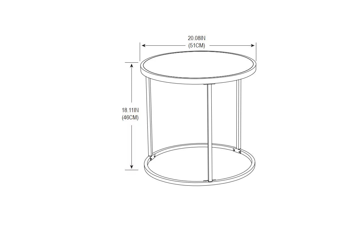 3-Piece Sofa & Nesting Table Set with Patio Cover J874