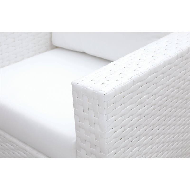 White Patio Arm Chair N9715