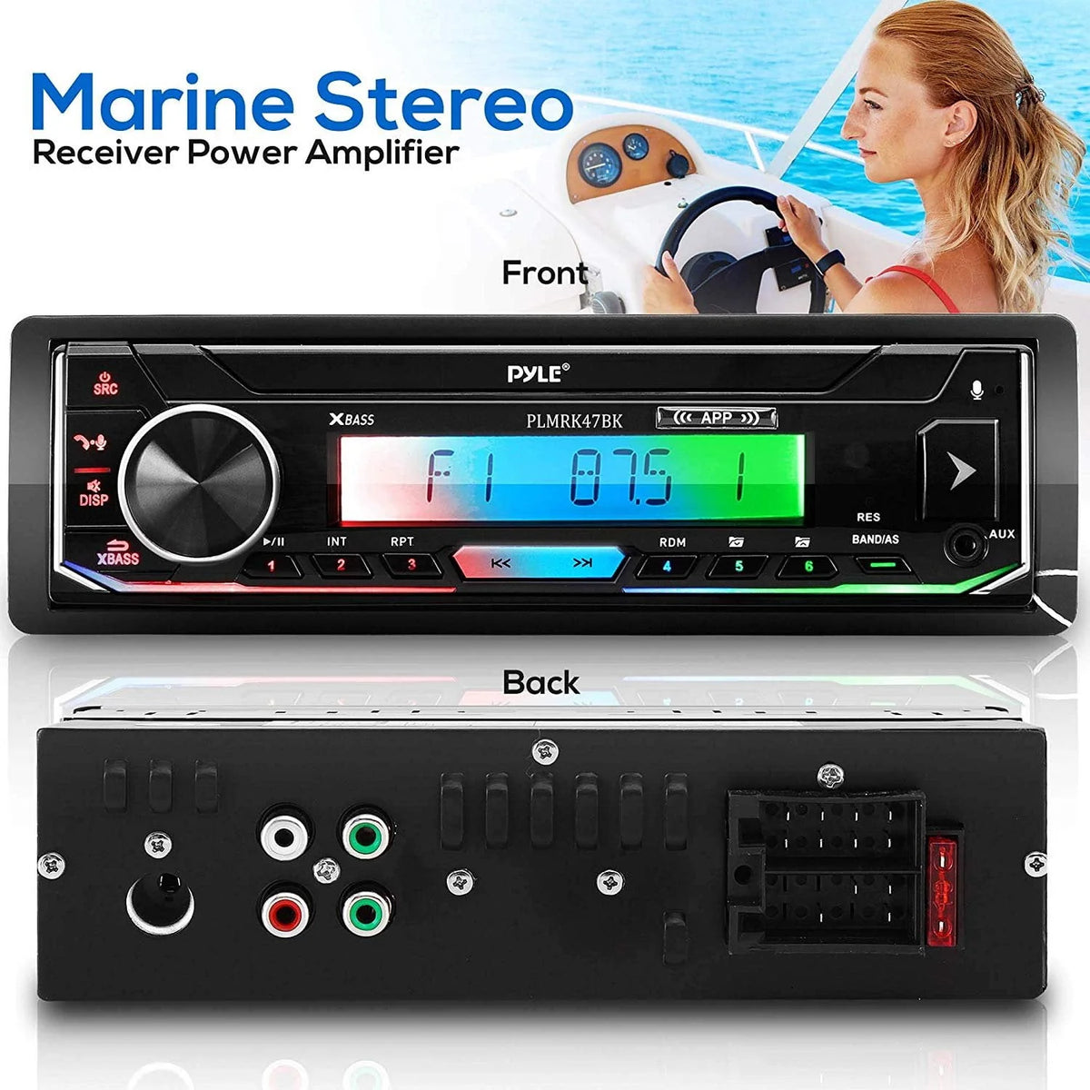 300 W Bluetooth Marine Stereo Receiver & Speaker Kit Z557