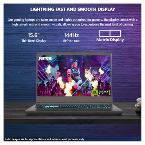 Black 15.6" FHD 144 Hz IPS Gaming Laptop with AMD Ryzen 9 8945HS, 64 GB DDR5 RAM, 2 TB PCIe SSD, Nvidia RTX 4060, Backlit Keyboard, W11 Pro L6107