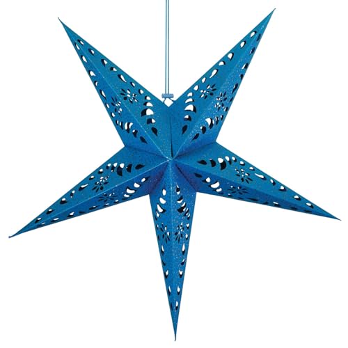 Purple Paper Star Lantern with Gold Accents X769
