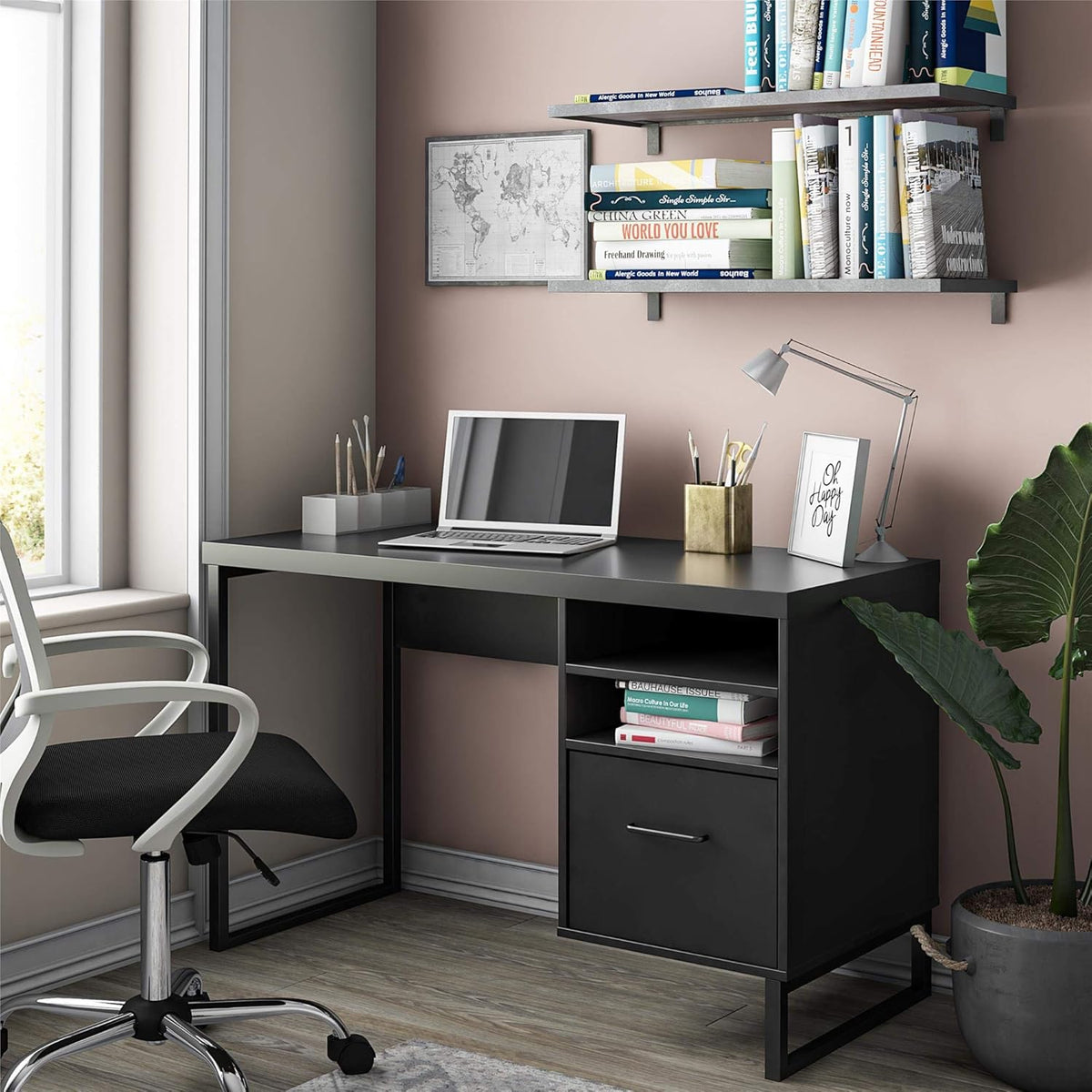 Black Computer Desk V70044
