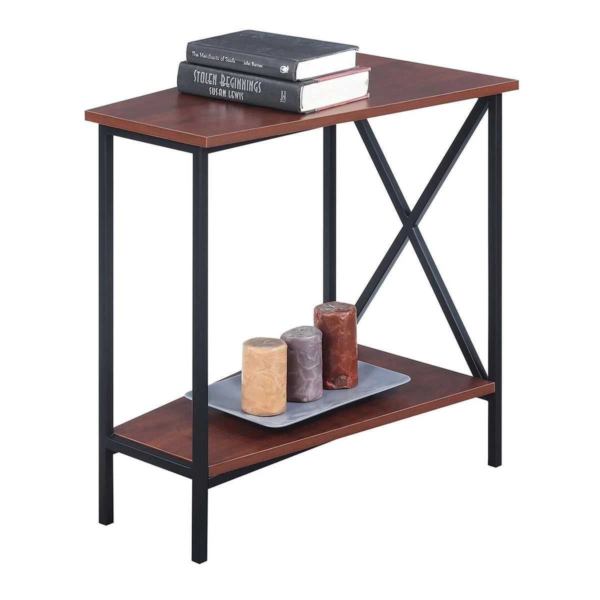 Weathered Grey Wedge End Table K379954