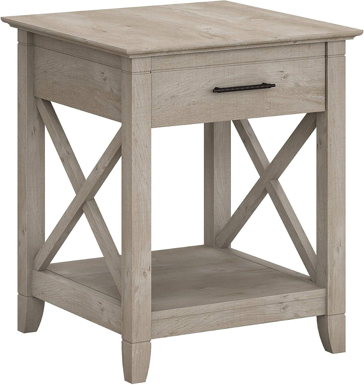 Cape Cod Gray End Table with Storage P333