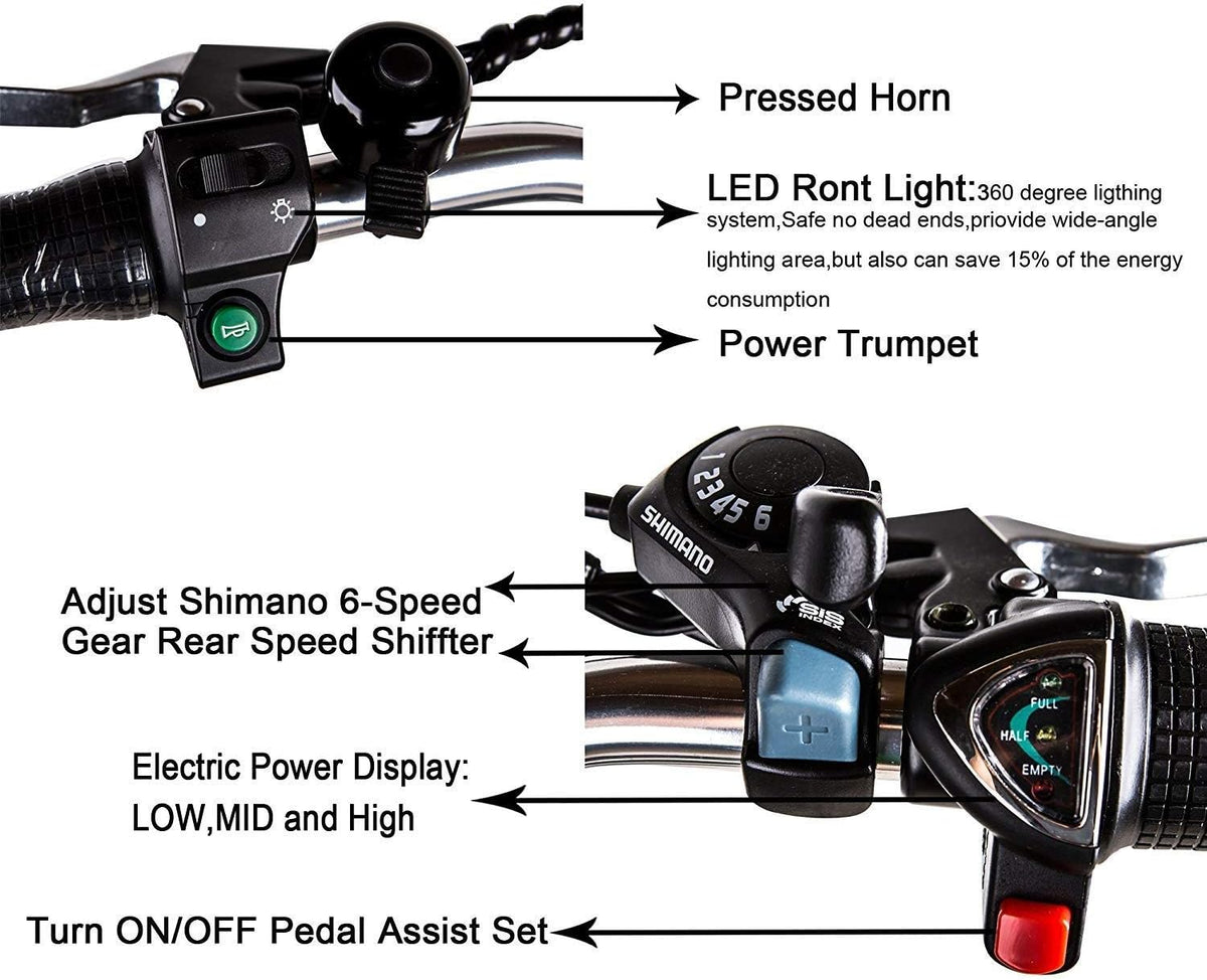26 250W Cargo Electric Bicycle with Removable 36V10A Lithium Battery R640
