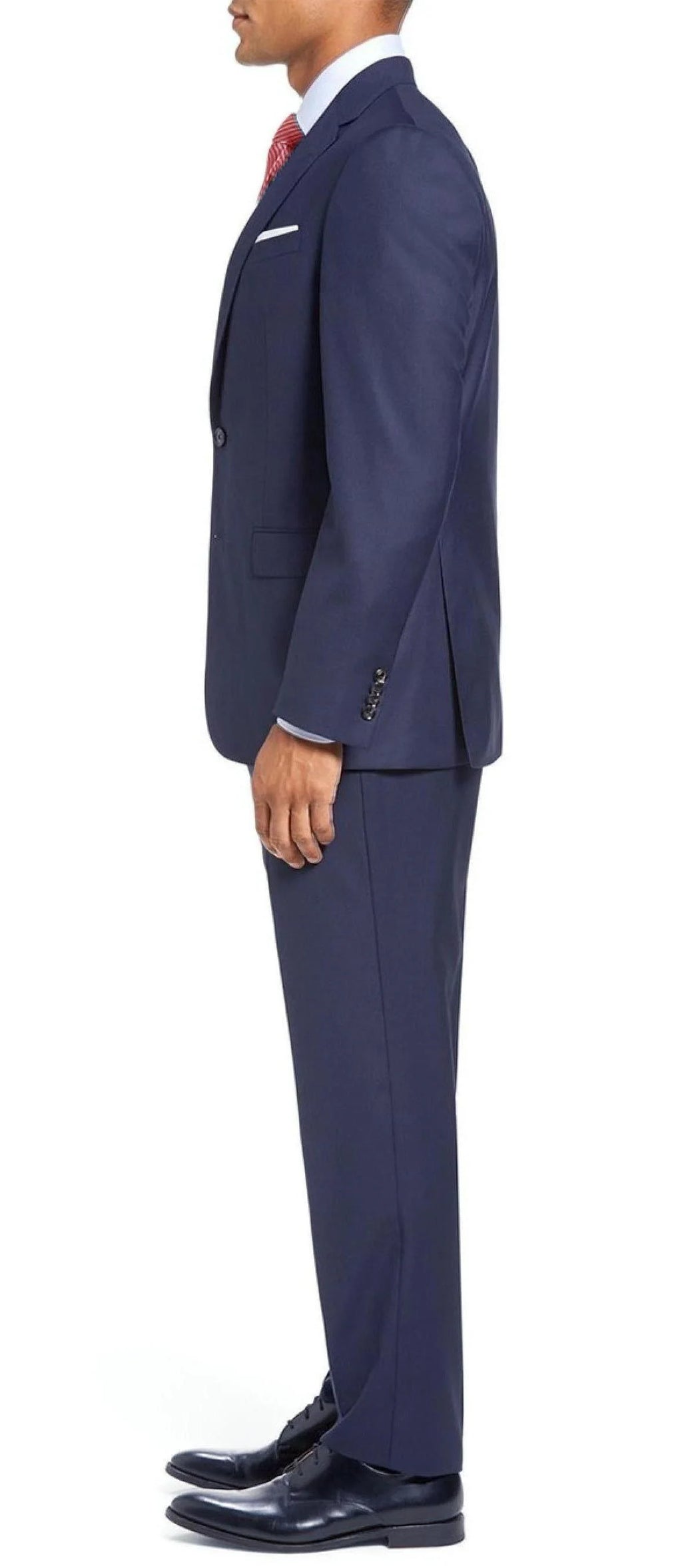 Two Piece Blue Stripe Modern Fit Suit N51631