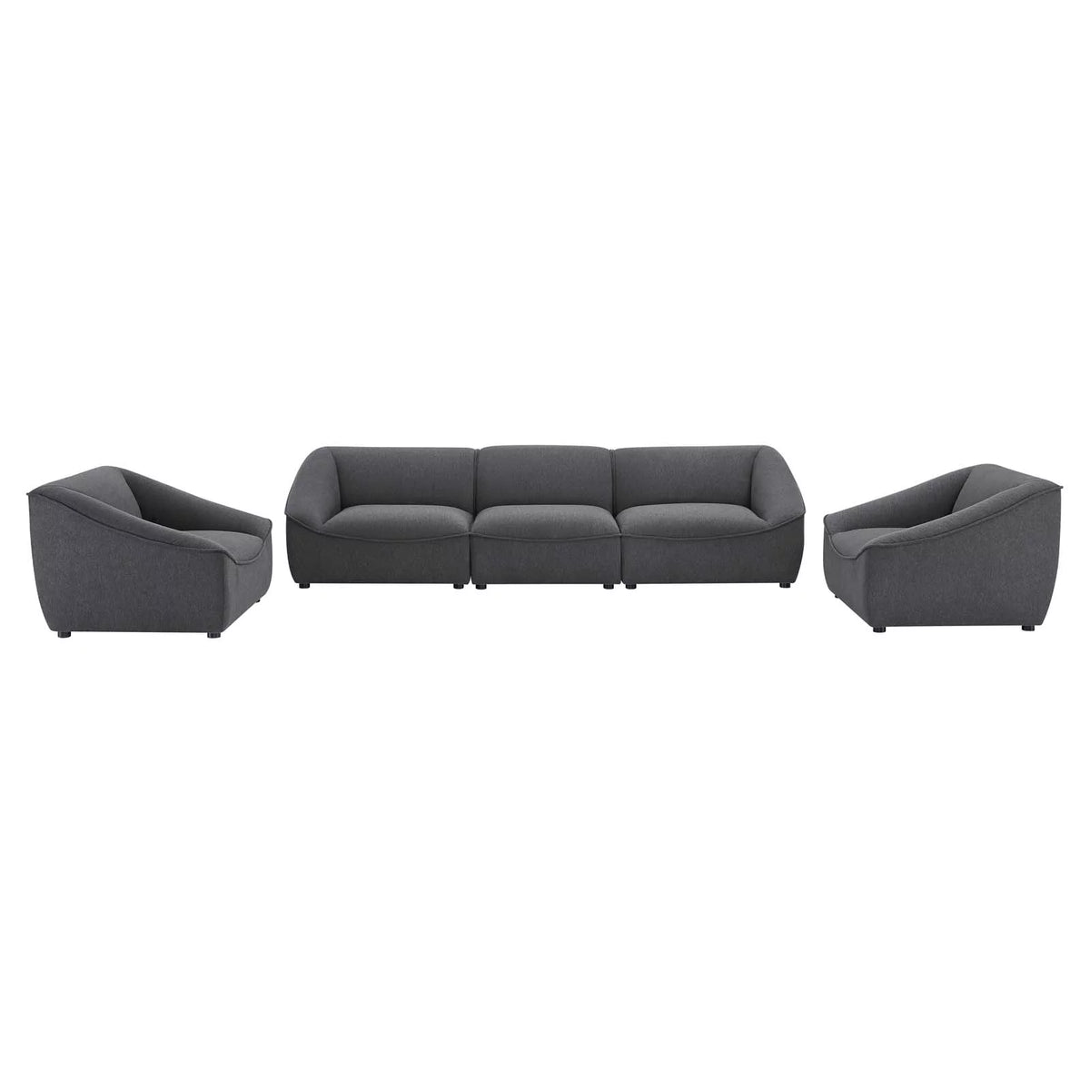 Charcoal 5-Piece Living Room Set W1002