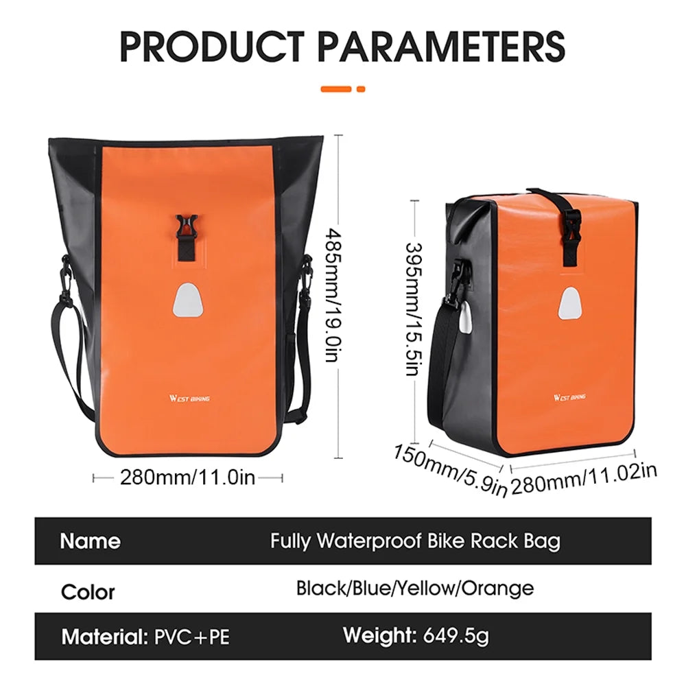 Large Capacity Bike Rear Rack Trunk Bag Z687