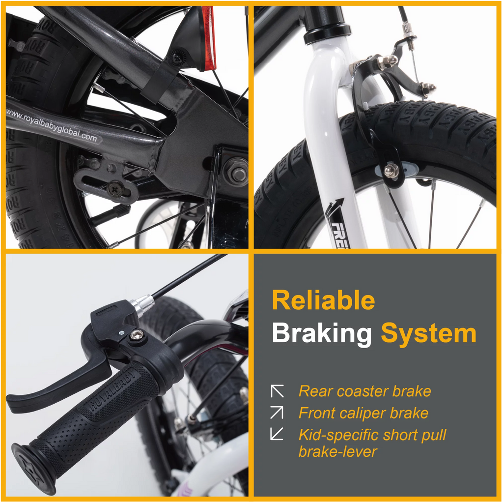 14 In Black Kids Bike with Training Wheels Z90452