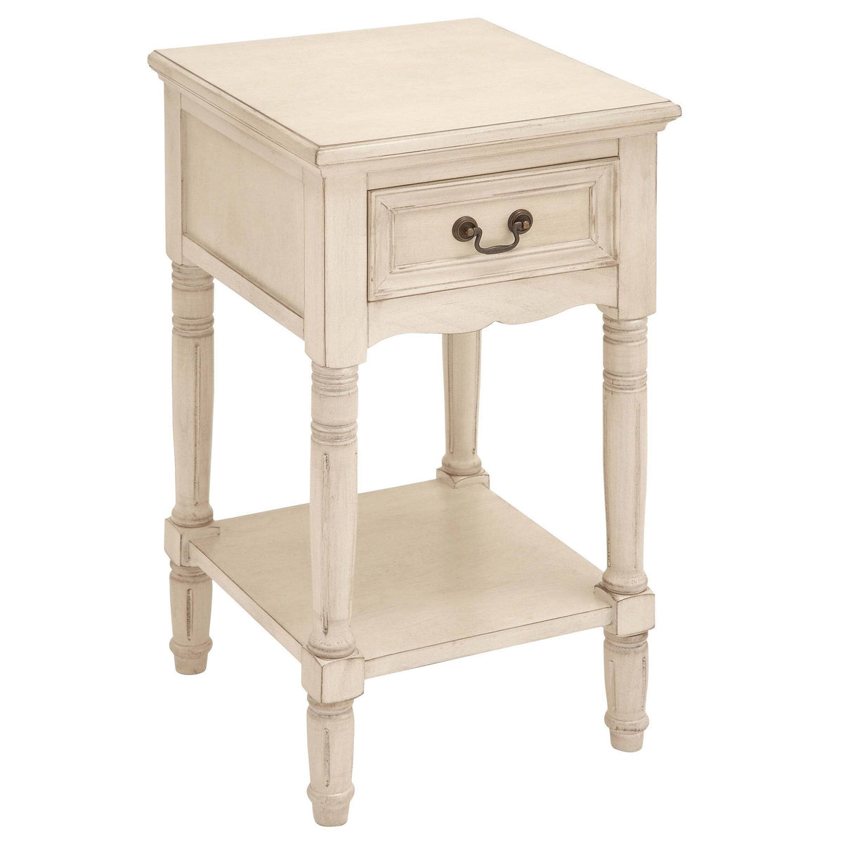 Antiqued Solid Wood Night Stand S36835