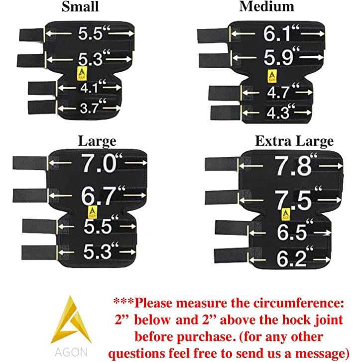 Dog Hock Brace Rear Leg Joint Wrap D644