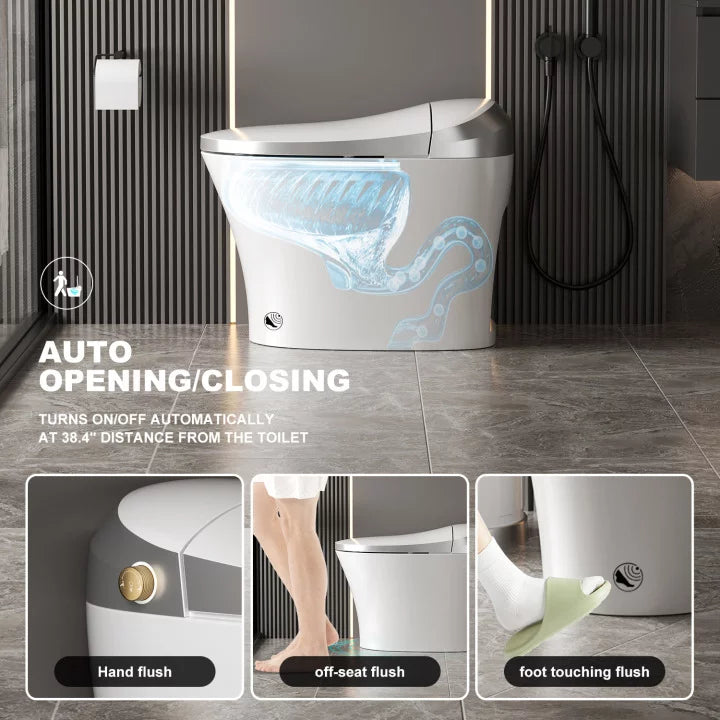 Smart Heated Bidet Toilet with Remote Control B608