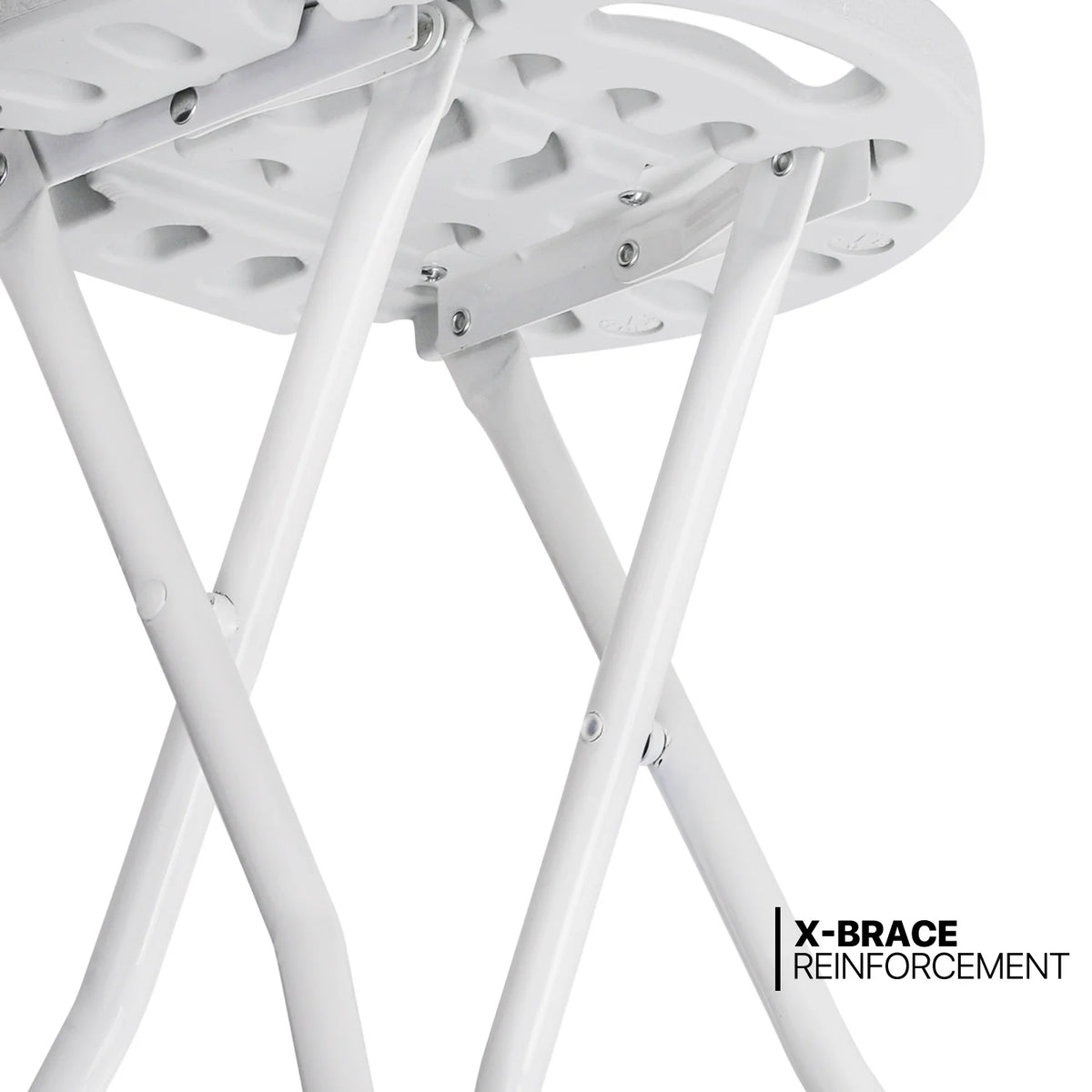 5.5 FT Folding Table and Chair Set of 13 White P538