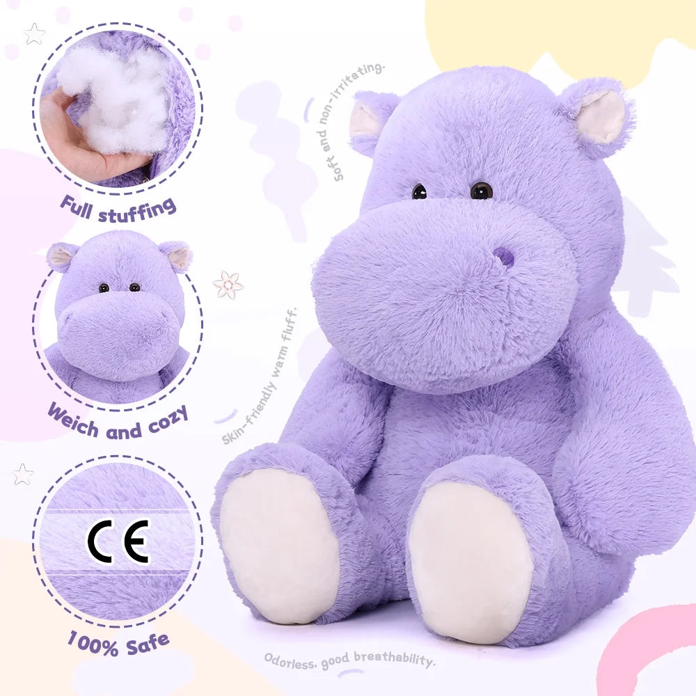 36" Giant Hippopotamus Stuffed Animal Plush Toy Y561646