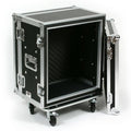 12 Space ATA Shock Mount Effects Rack Case with Casters P957