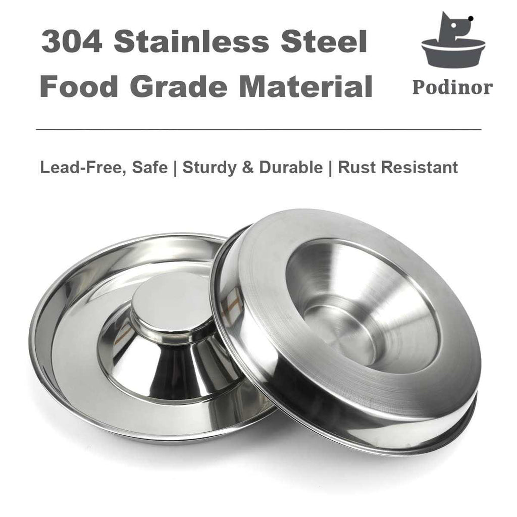 Stainless Steel Puppy Feeding Food and Water Bowls U7132
