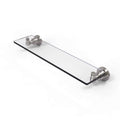 Glass Vanity Shelf with Beveled Edges Satin Nickel J547070
