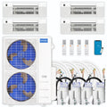 54,000 BTU 4 Zone Ceiling Cassette Ductless Air Conditioner and Heat Pump S32319