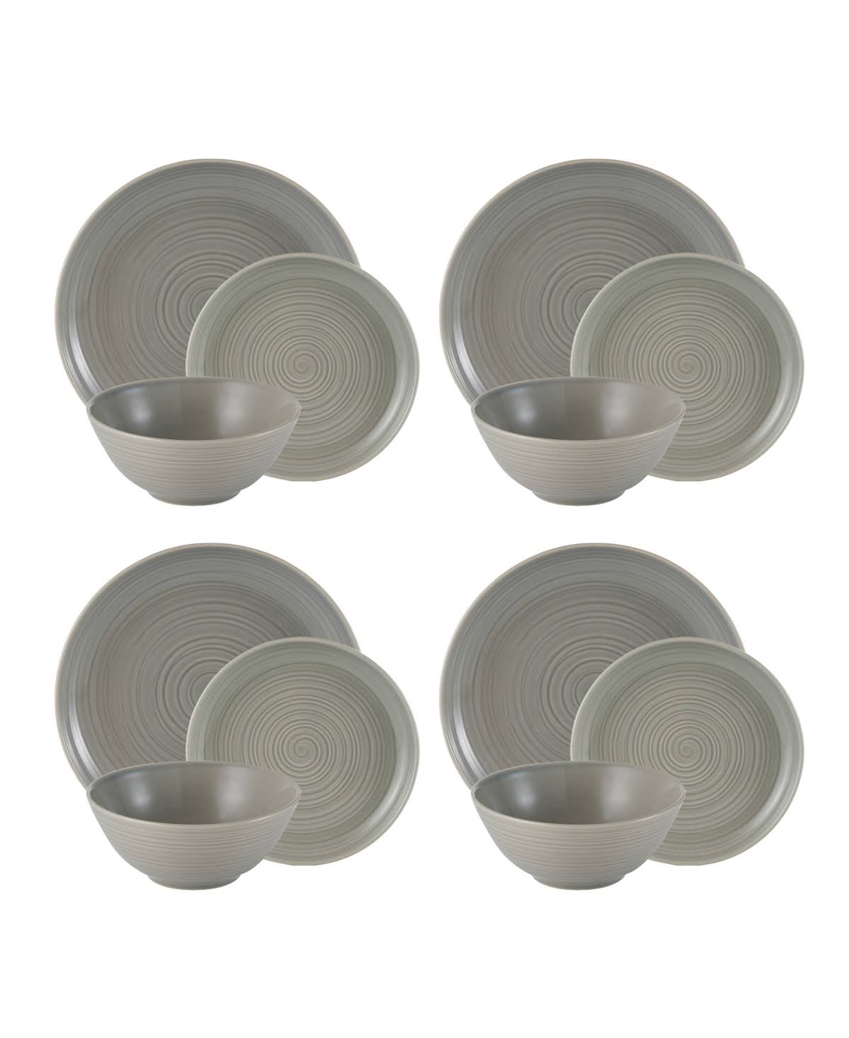 12 Piece Grey Dinner Set N4965