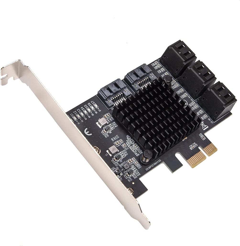 6 Port SATA III to PCIe 3.0 x1 Non-RAID Expansion Card J2374