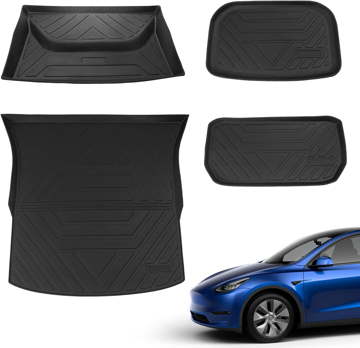 Tesla Model Y Trunk Mats Cargo Liners Floor Mats All Weather M41565