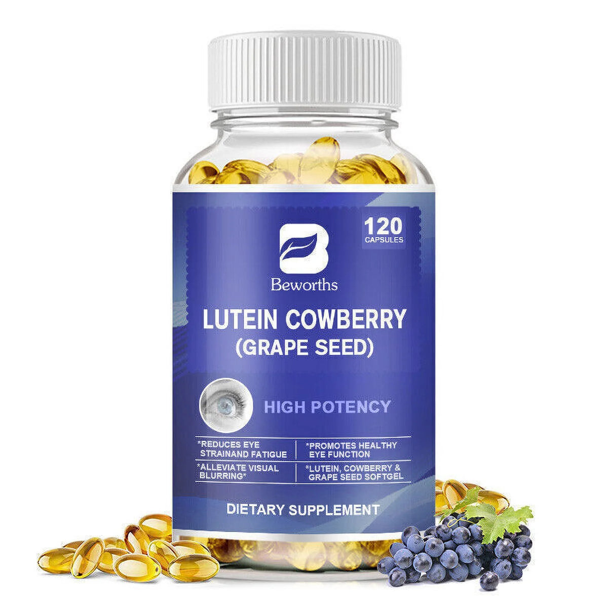 Lutein 40 mg Eye Health Vitamins 120 Softgels R11194