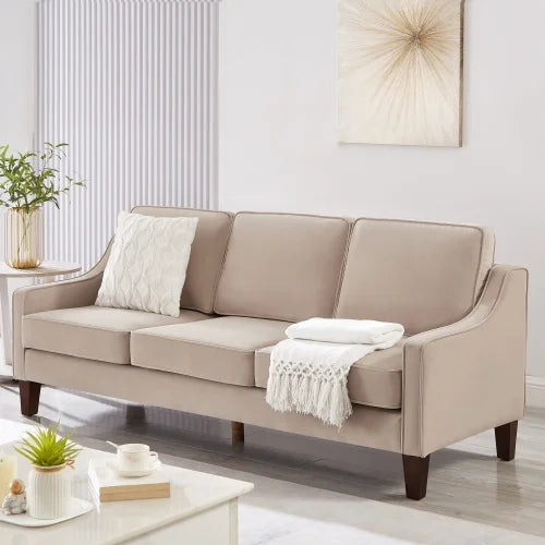 3 Piece Sofa Couch with Wood Legs J40889