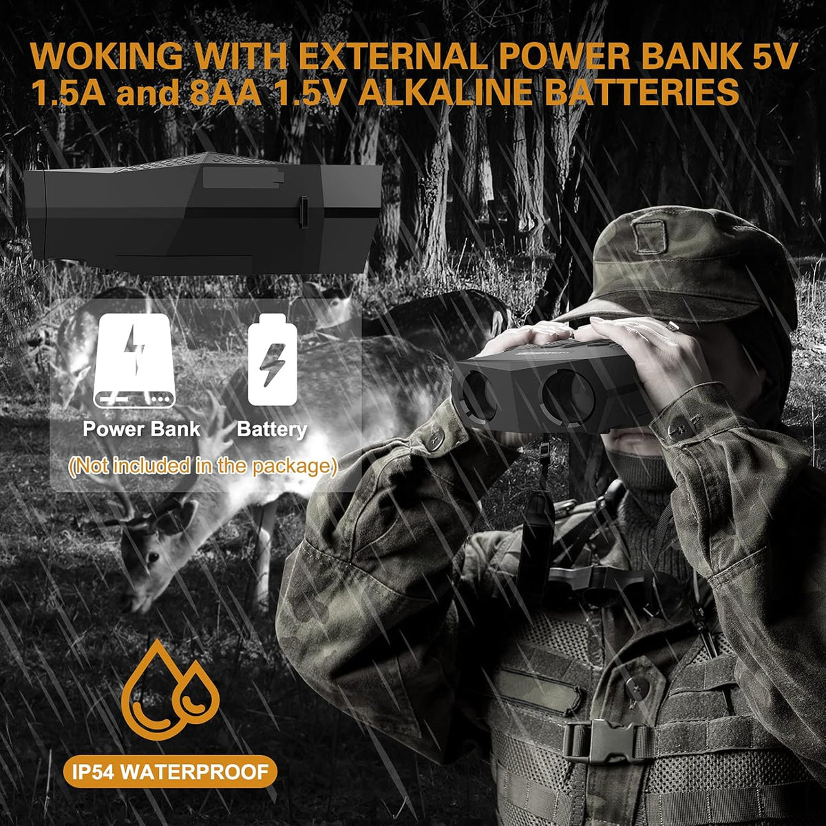 Digital Infrared Night Vision Binoculars with 32GB Memory Card U170