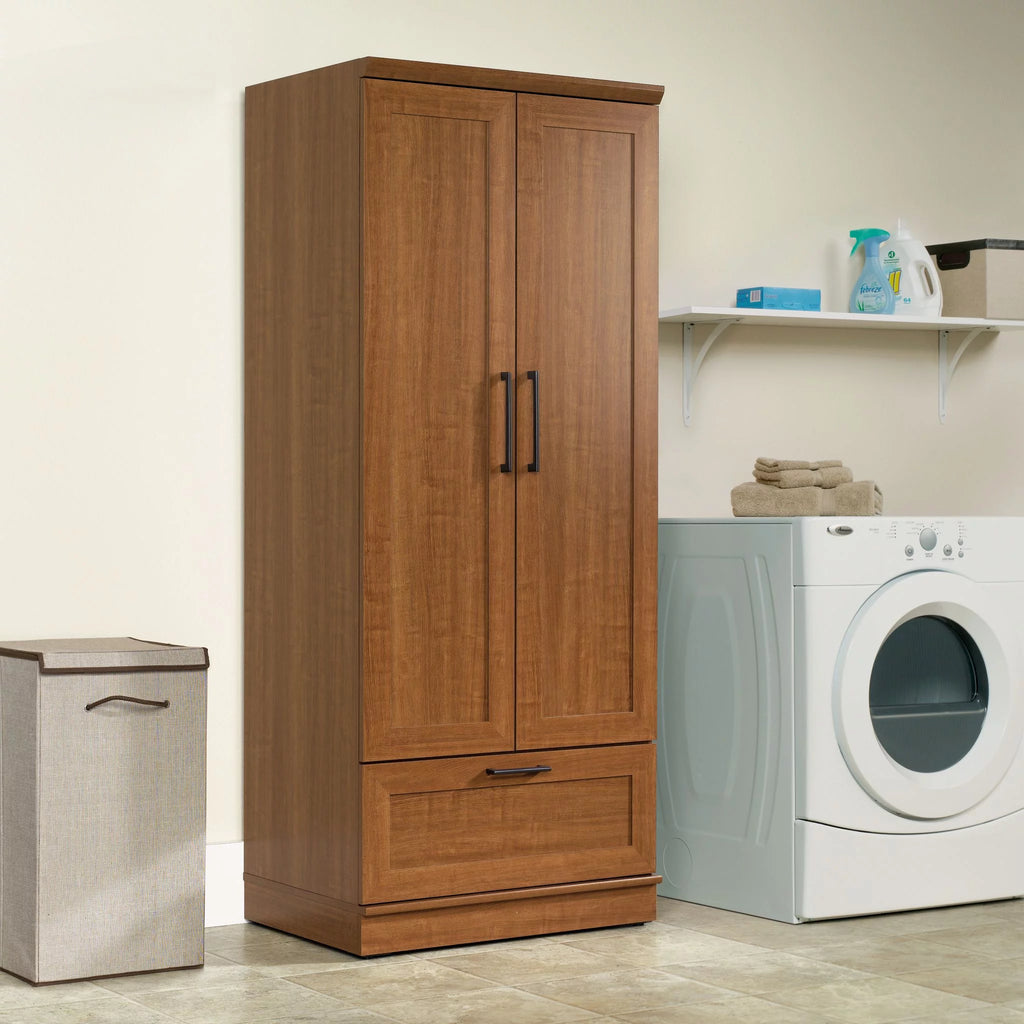 Sienna Oak Finish Wardrobe/Storage Cabinet L566830