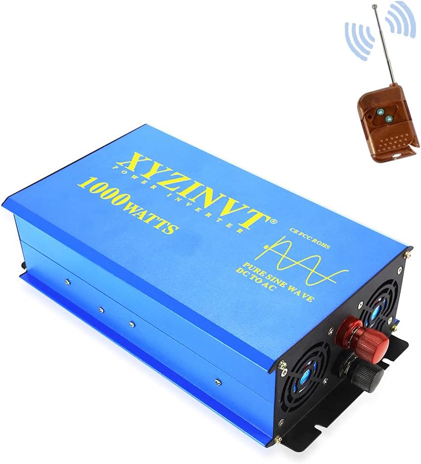 2000 watt Pure Sine Wave Power Inverter DC 12V to AC 120V with LED Display and Wireless Remote Controller A31239