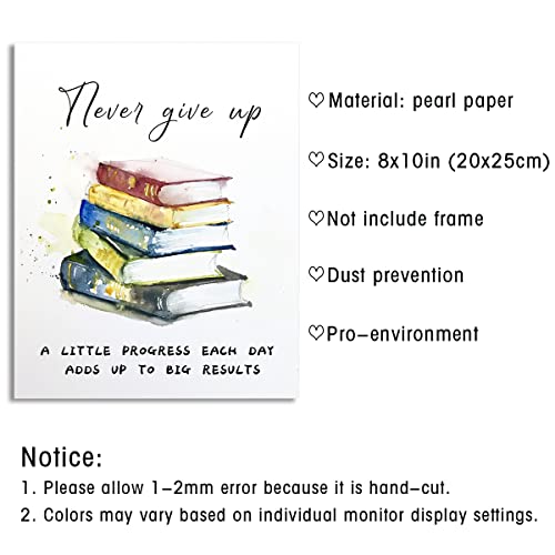 8 X10 Unframed Motivational Wall Art Poster, Set of 8 C561261